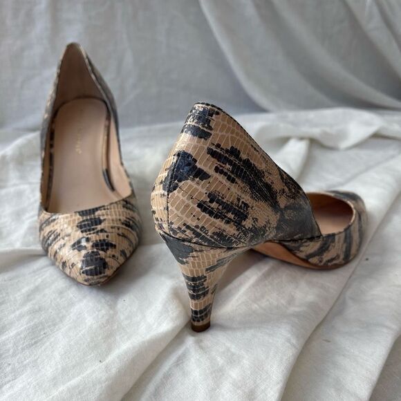 Loeffler Randal Women's High Heels Phyton Animal Print Pointed Toe Shoes Size 9. - Picture 5 of 12